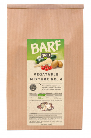 GRAU BARF Vegetable Mix No.4 - papildbarība suņiem 1,2 kg